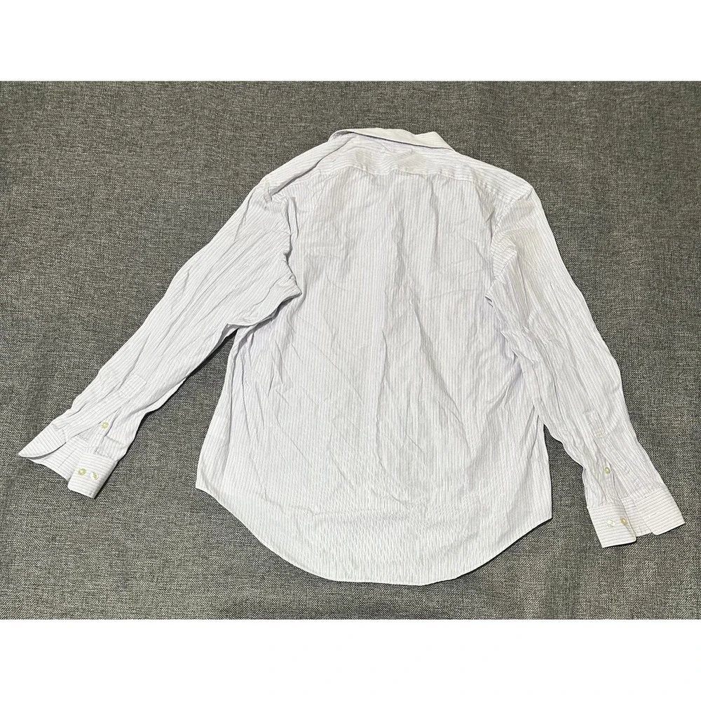 DKNY Slim Fit Men's L 16‎ 32/33 Striped Long Sleeve Shirt
